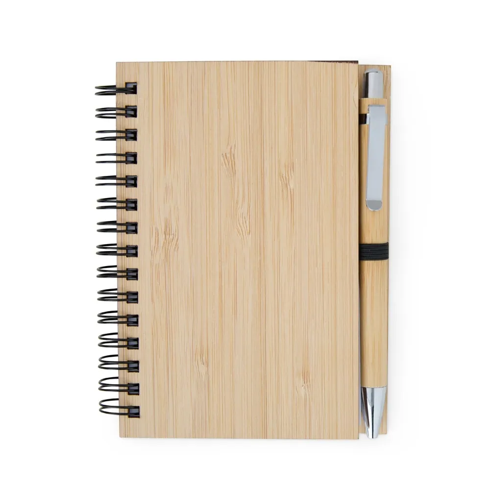 Caderno de Bambu com Caneta - Thumbnail 5