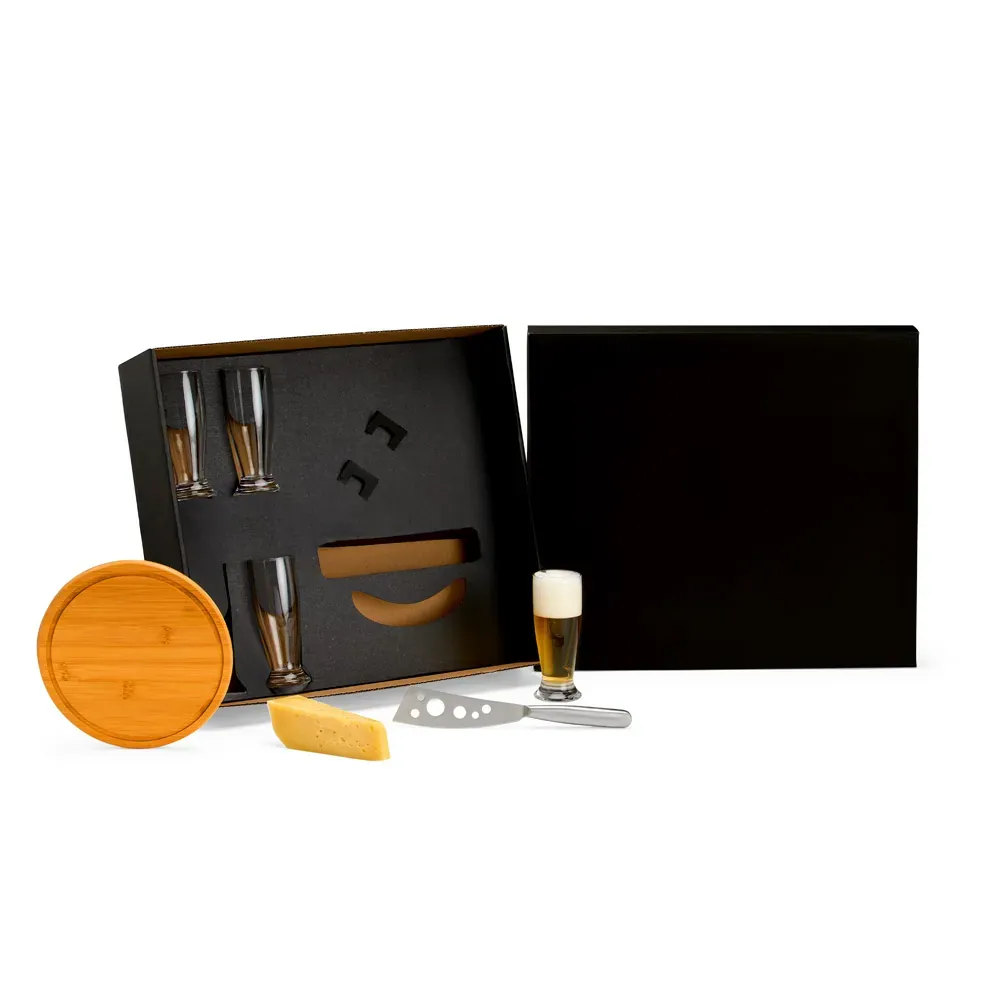 Kit Queijo E Cerveja - 6 Pçs - Com Faca