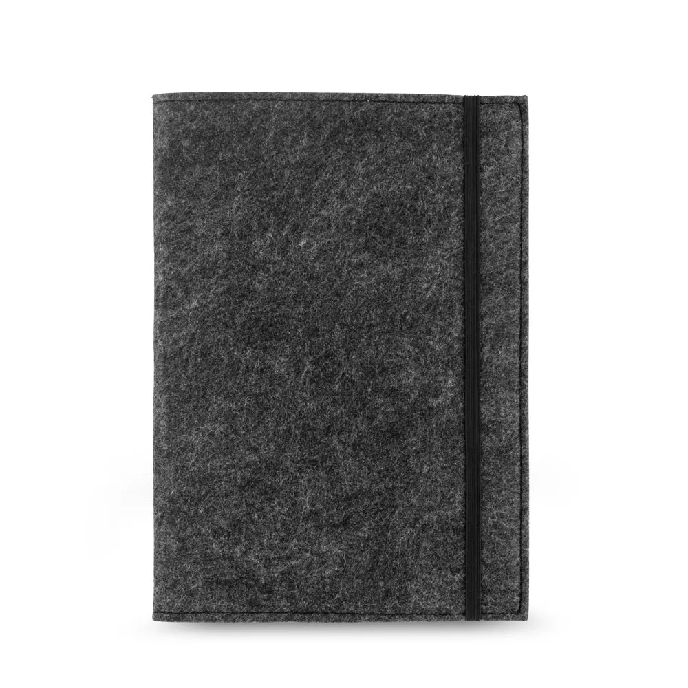 BALDWIN. Caderno A5 com capa em feltro 100% reciclado, com páginas pautadas recicladas - Thumbnail 2