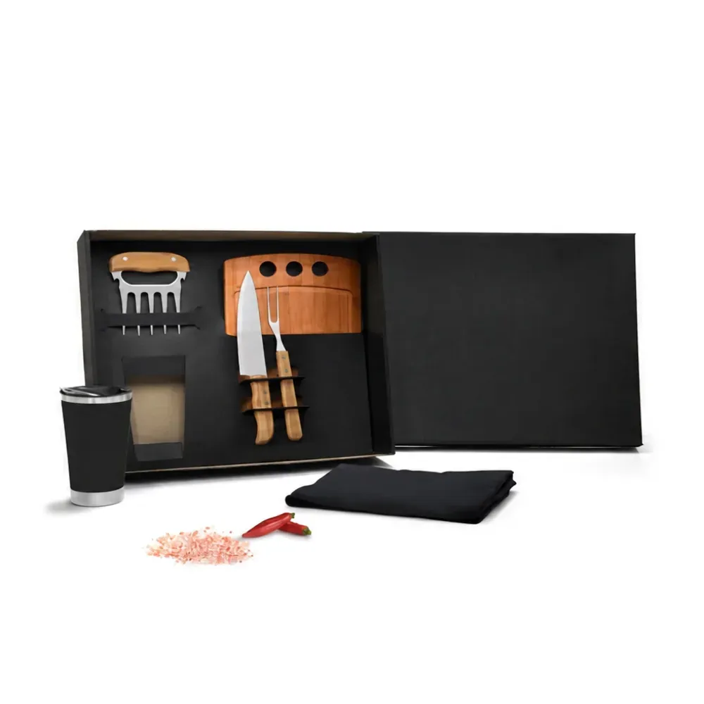 Kit Para Churrasco Com Copo Térmico - 6 Pçs