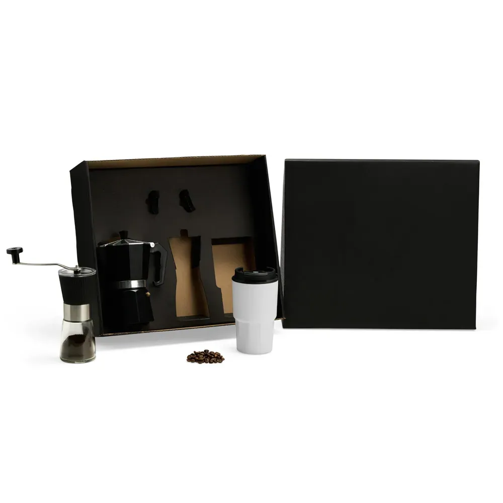 Kit Cafeteira, Moedor E Copo Térmico - 3 Pçs