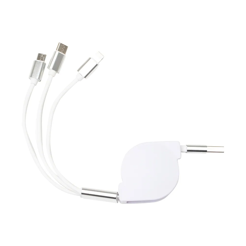 Cabo USB Retrátil 3 em 1 - Thumbnail 4