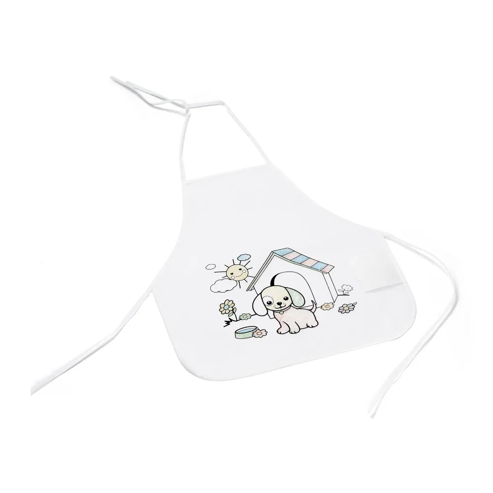 GUSTEAU. Avental de criança para colorir em non-woven (80 g/m²) - Thumbnail 4