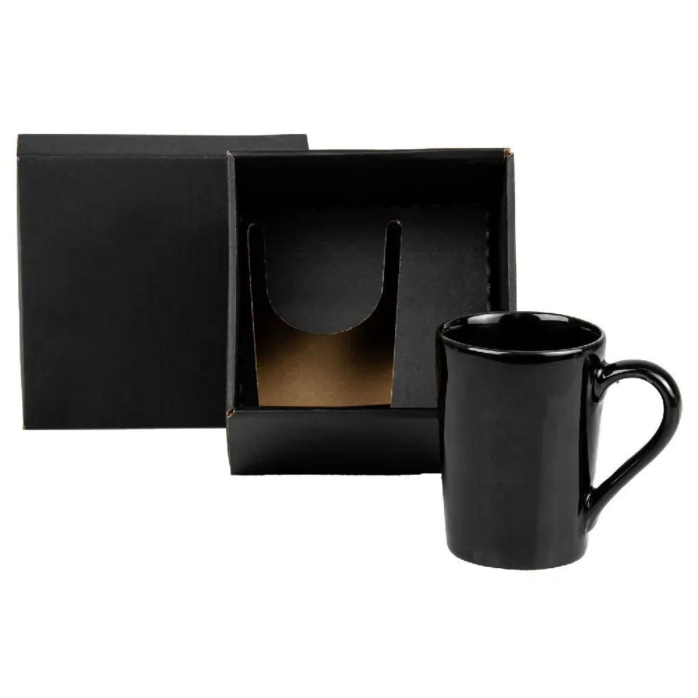 Caneca Em Cerâmica Preta - 230Ml