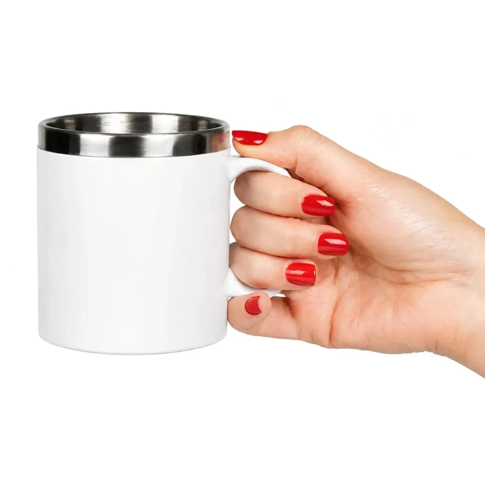Caneca Em Aço Inox/Poliestireno - 300 Ml - Thumbnail 3
