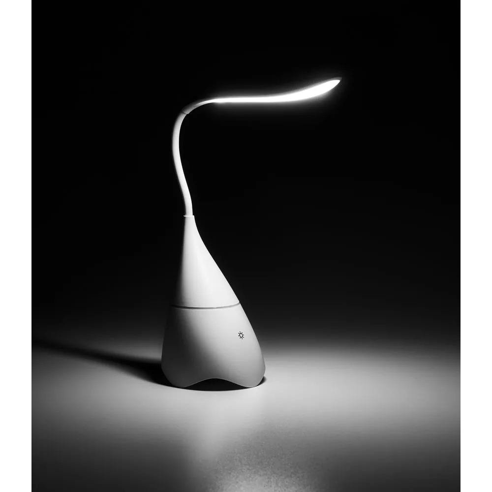 GRAHAM. Luminária de mesa com caixa de som em ABS com 18 LEDs de alto brilho - Thumbnail 4