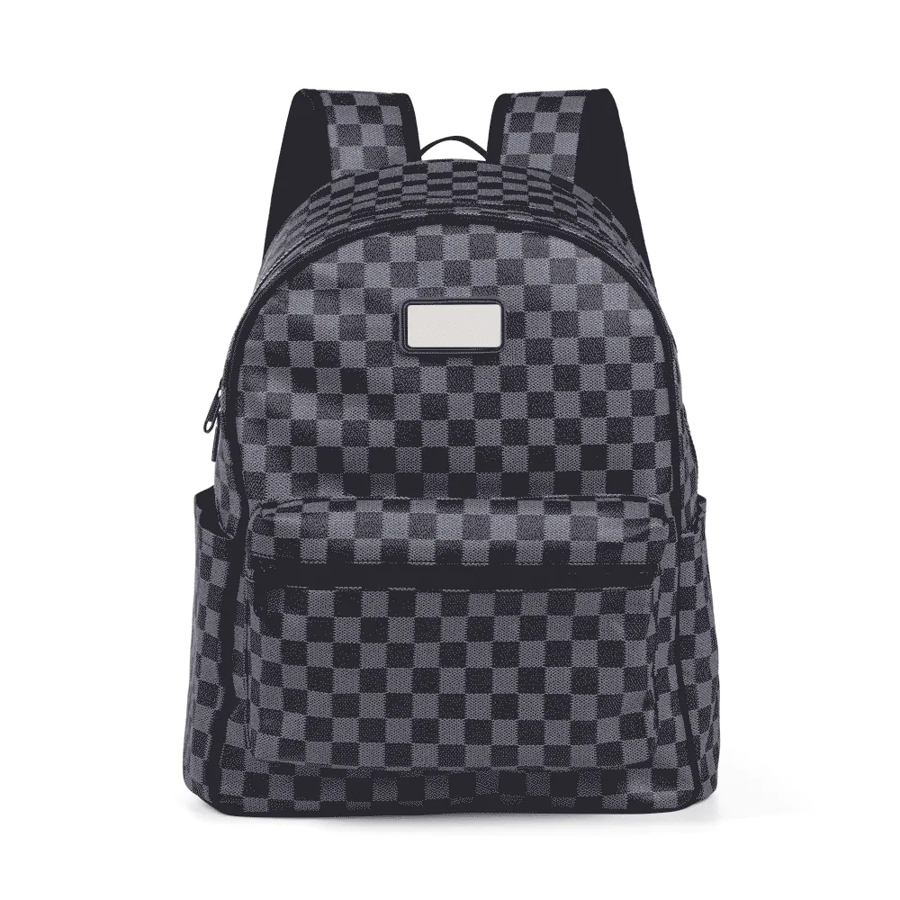 Mochila Em Pvc - Xadrez - Thumbnail 9