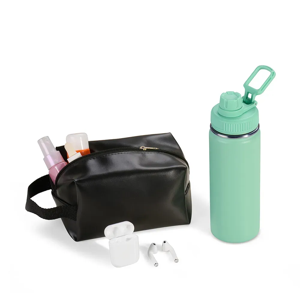 Kit Garrafa, Necessaire E Fone - 3 Pçs - Thumbnail 5