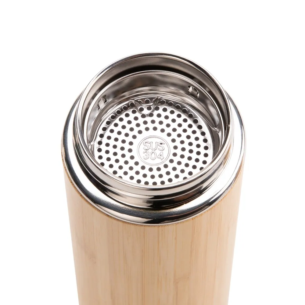 Garrafa Térmica Bambu 400ml - Thumbnail 6