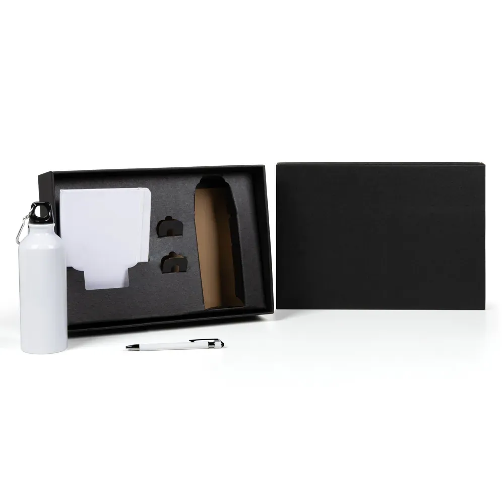Kit Squeeze, Caderneta E Caneta - Branco - 3 Pçs