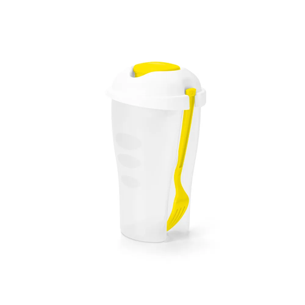 TURMERIC. Copo para salada em PP com garfo e molheira 850 mL - Thumbnail 6