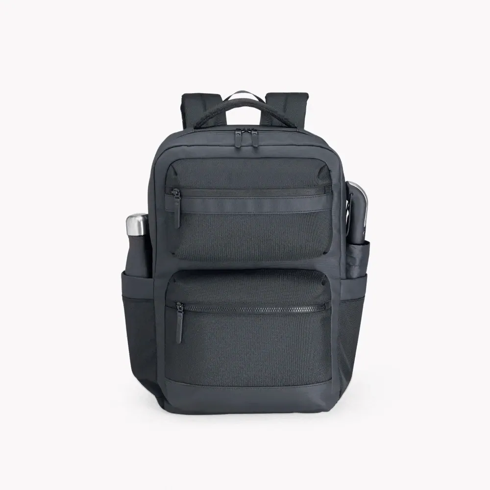 Mochila Em Polyester/Pu - Premium - 20L - Preta - Thumbnail 2