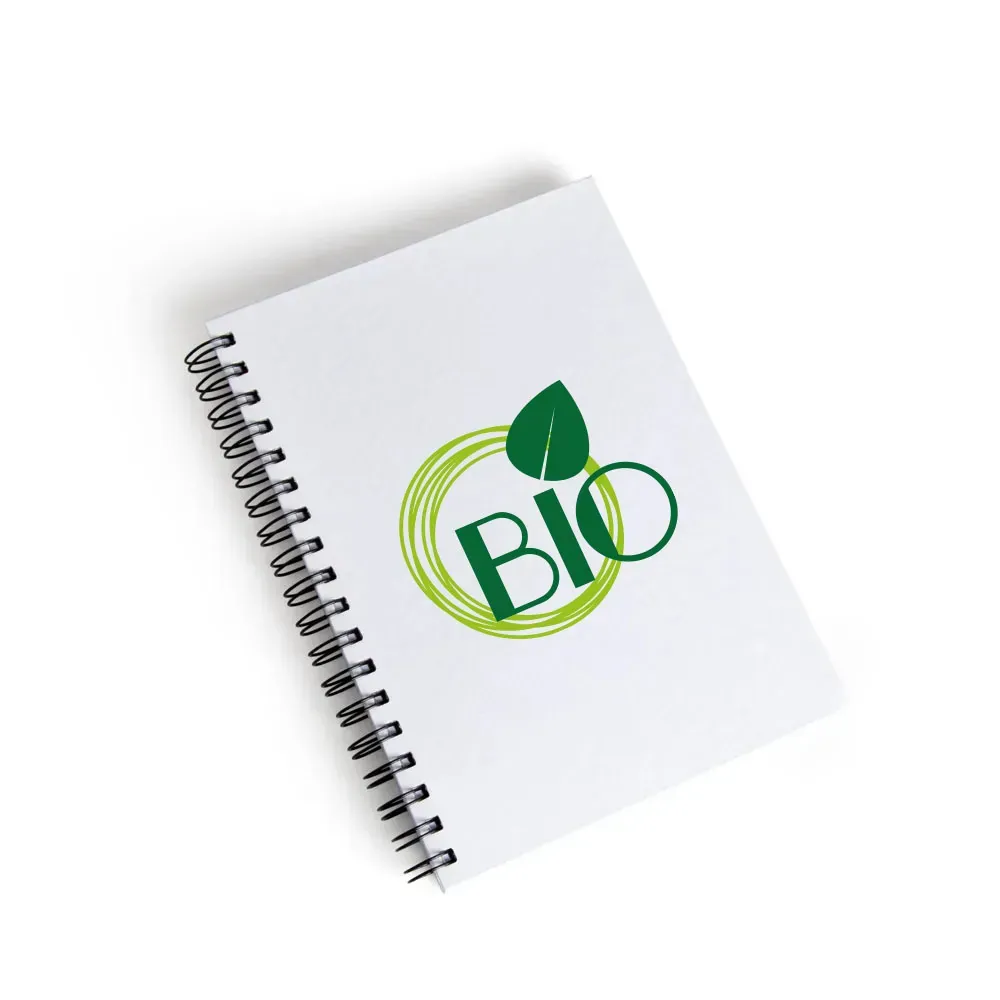 Caderno Pautado Com Wire-O - Branco - 23,5X18Cm - 100 Fls - Thumbnail 4