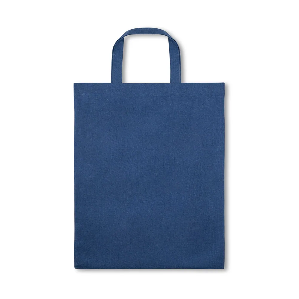 SIENA. Sacola dobrável em 50% algodão, 30% algodão reciclado e 20% poliéster reciclado (140 g/m²) - Thumbnail 7