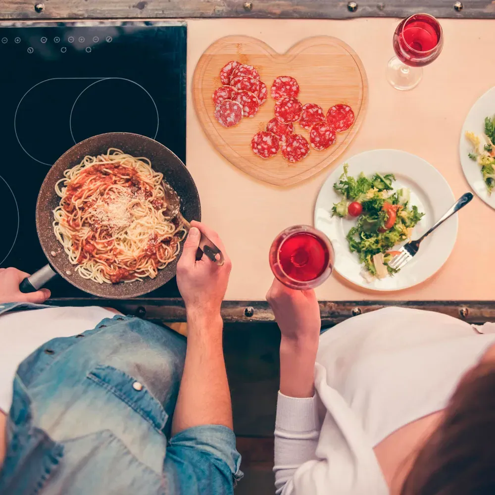 Tábua Em Bambu Em Formato De Coração - Thumbnail 9