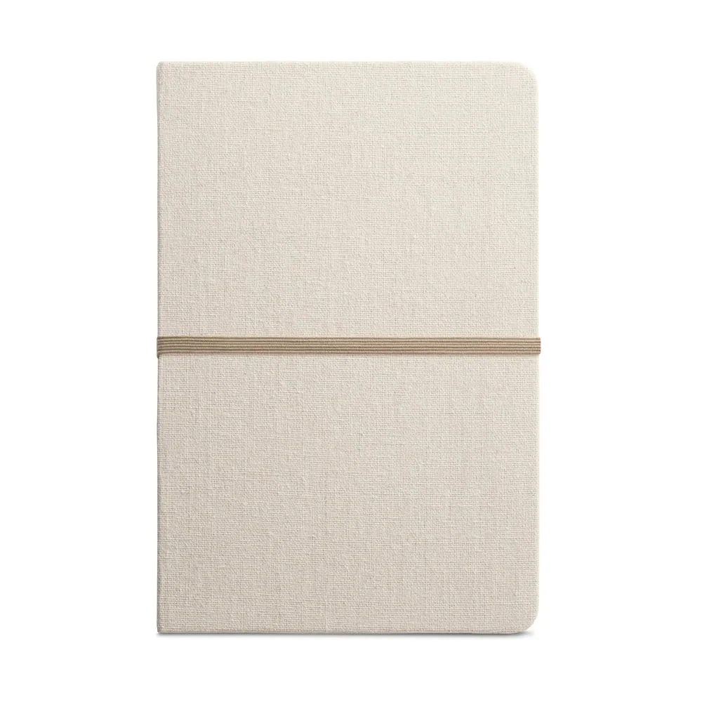 NERVAL. Caderno A5 de capa dura em linho (230 g/m²), com páginas pautadas - Thumbnail 3