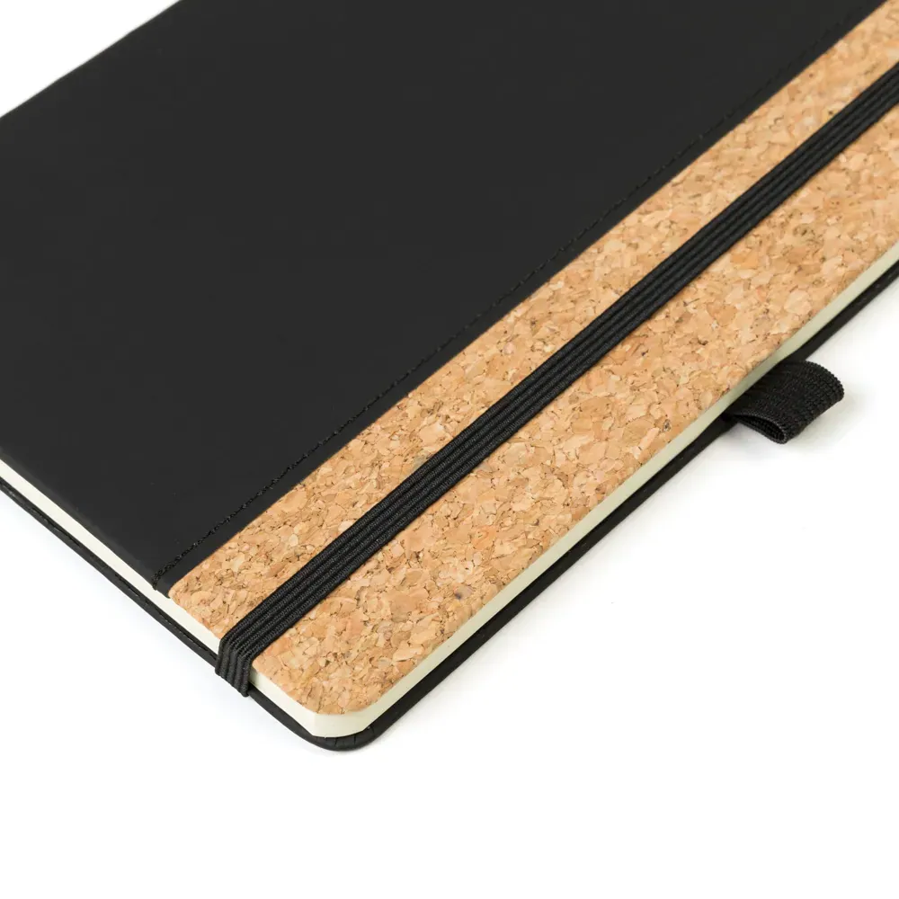 Caderno C/ Pauta - Preto - 14X21Cm - Thumbnail 4