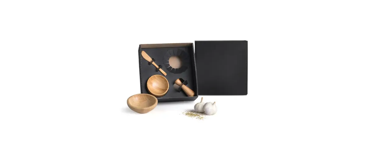 Kit Cumbuca E Amassador De Temperos - 4 Pçs