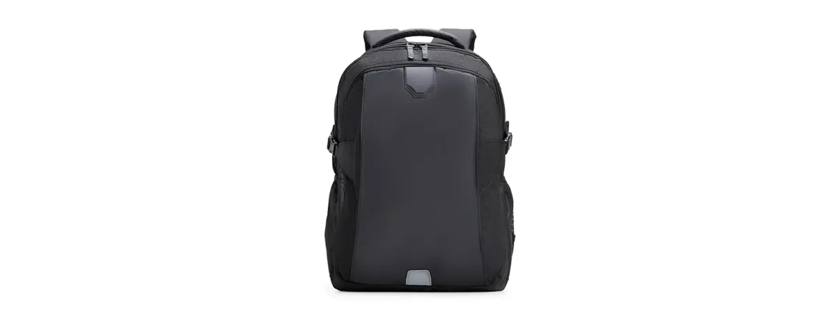 Mochila Em Polyester/Pu - Premium - 22L - Preta - Thumbnail 3