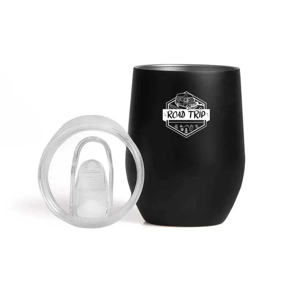 Copo Térmico C/ Tampa - Preto - 340 Ml - Thumbnail 7