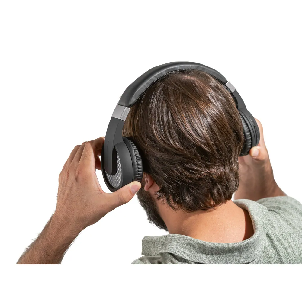 HOPPER. Fones de ouvido wireless com autonomia de 12h (300 mAh) e microfone, em ABS E PU - Thumbnail 5