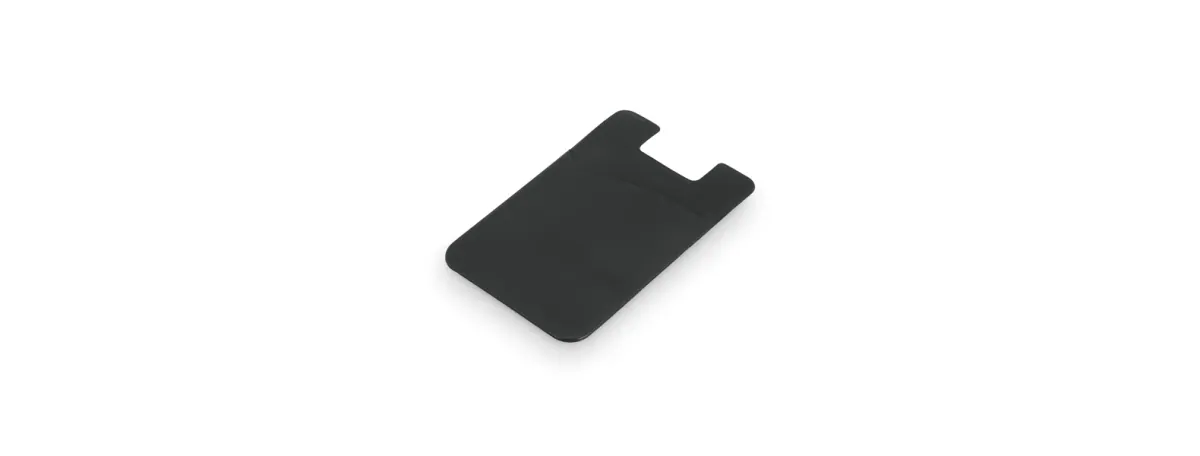 Porta Cartões Para Celular Em Pvc - Preto