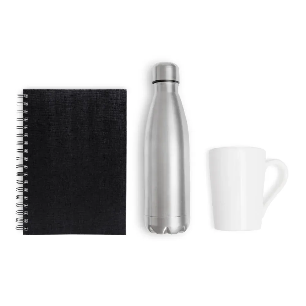Kit Garrafa, Caneca E Caderno - 3 Pçs - Thumbnail 2