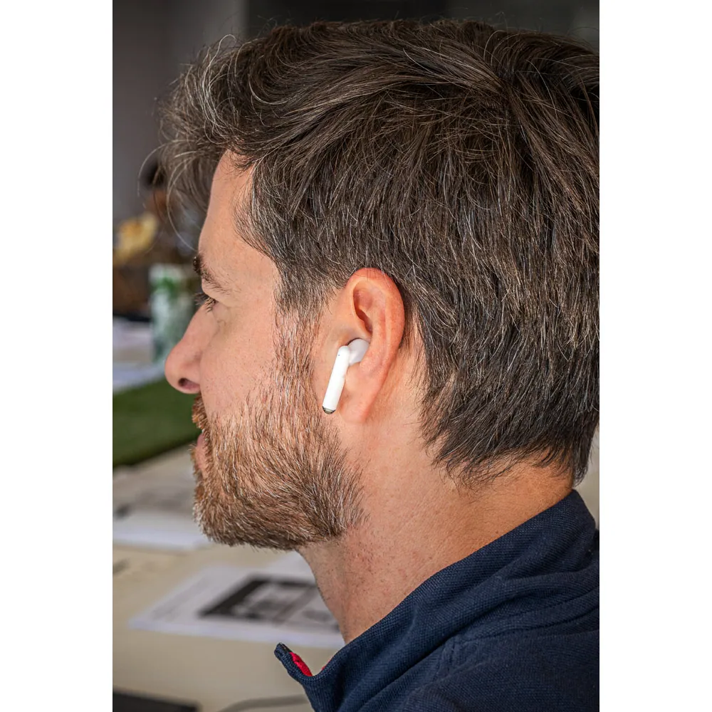 COBAIN. Fones de ouvido wireless com autonomia de 5h (300 mAh), em ABS 100% reciclado e bambu - Thumbnail 7