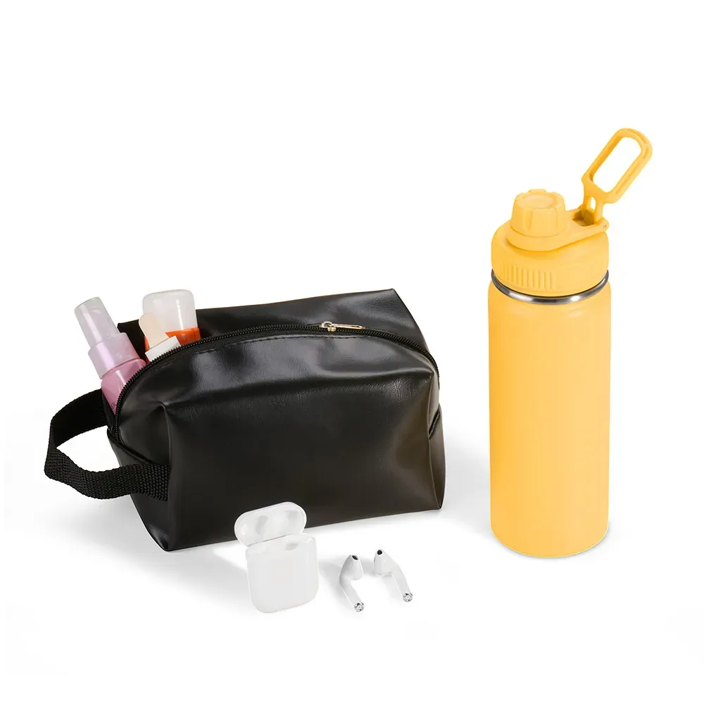 Kit Garrafa, Necessaire E Fone - 3 Pçs - Thumbnail 5