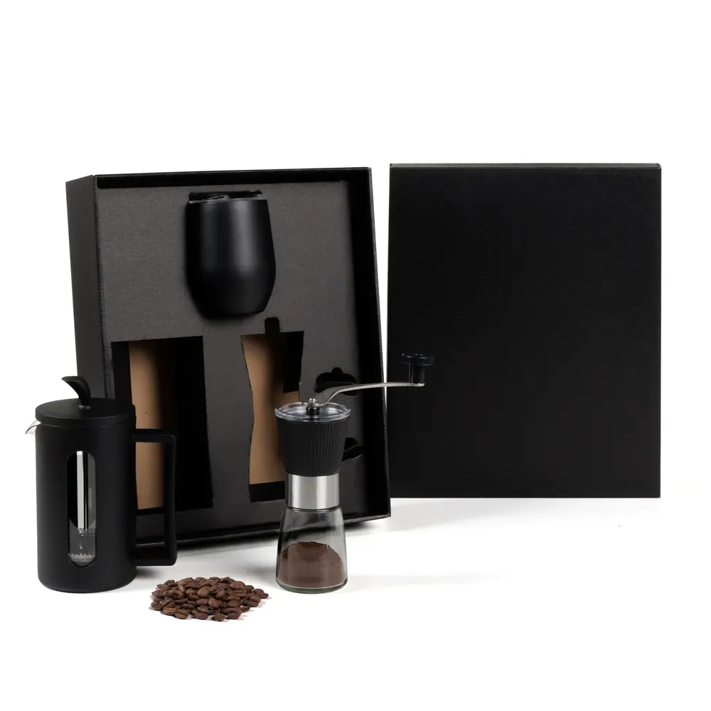 Kit Cafeteira, Moedor E Copo Térmico - 3 Pçs