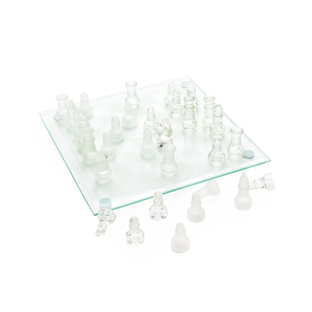 Jogo de Xadrez de Vidro