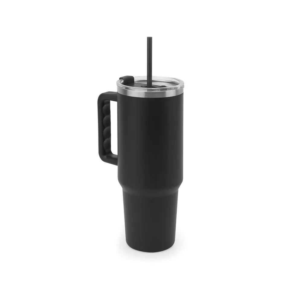 JOYNER XL. Copo de viagem térmico, de grande dimensão, em aço inoxidável 91% reciclado de parede dupla isolada a vácuo (1300 mL) - Thumbnail 5
