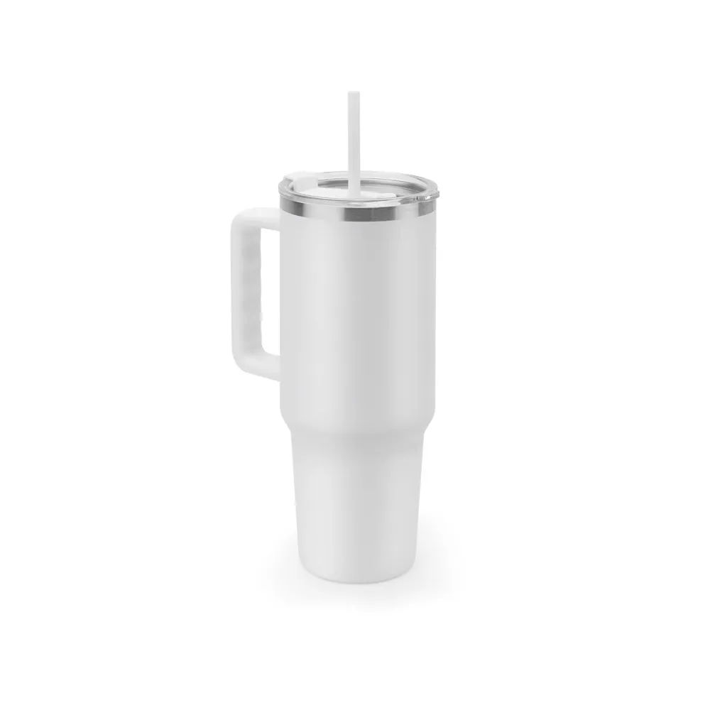 JOYNER XL. Copo de viagem térmico, de grande dimensão, em aço inoxidável 91% reciclado de parede dupla isolada a vácuo (1300 mL) - Thumbnail 9