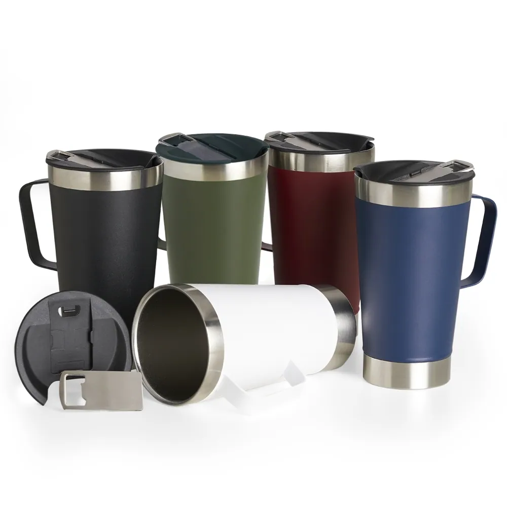 Caneca Térmica Inox com Abridor 500ml - Thumbnail 2
