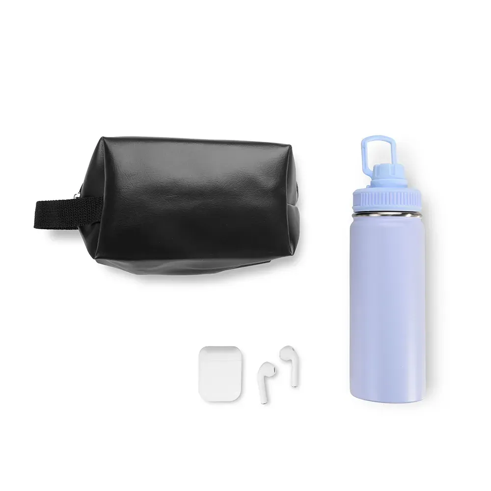 Kit Garrafa, Necessaire E Fone - 3 Pçs - Thumbnail 4