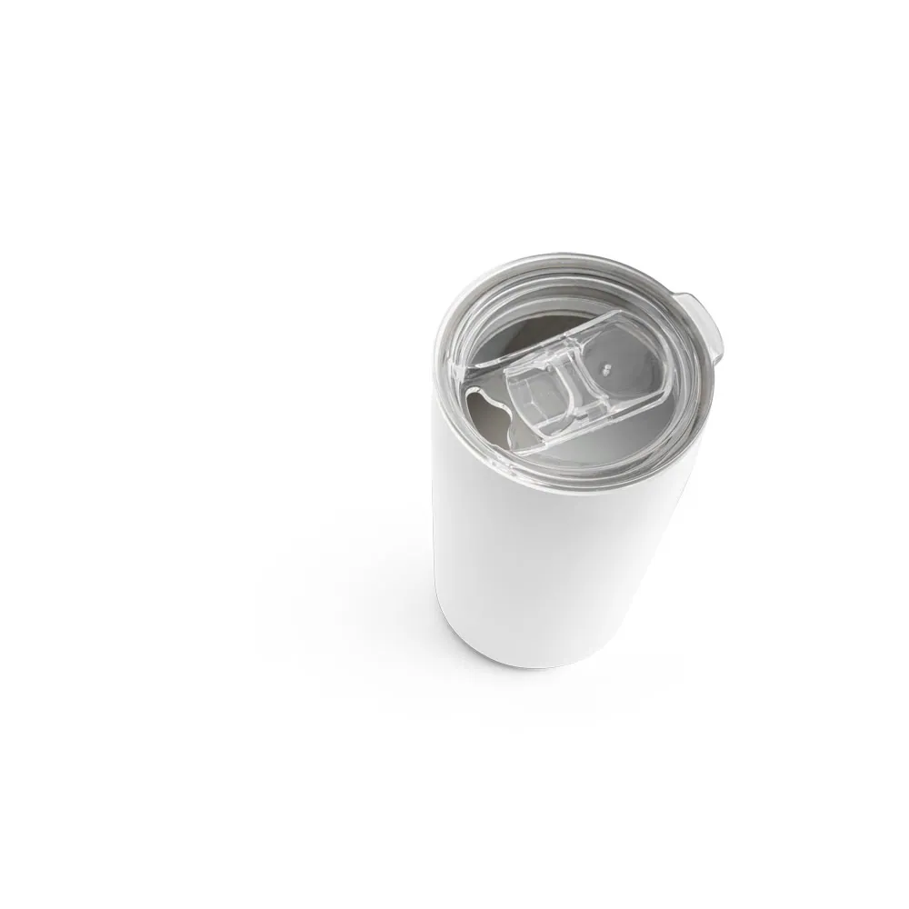 SLIDER. Copo de viagem térmico para sublimação em aço inox, de parede dupla isolada a vácuo (380 mL) - Thumbnail 3
