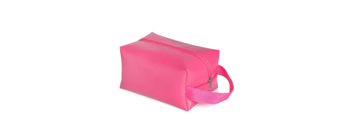 Necessaire C/ Alça Em Material Sintético - Rosa