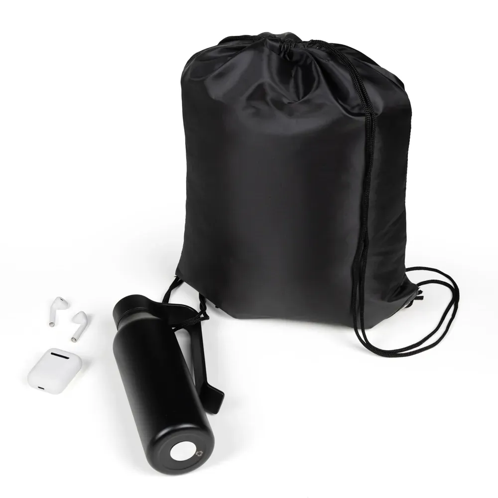 Kit Mochila, Garrafa E Fone Bluetooth - 3 Pçs - Thumbnail 4
