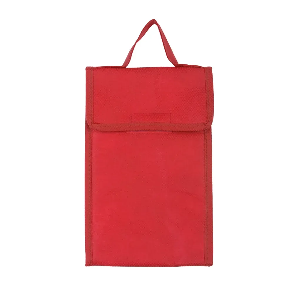 Bolsa Térmica Em Tnt 80G/M² - Vermelha- 27X17X10,5 Cm - Thumbnail 2