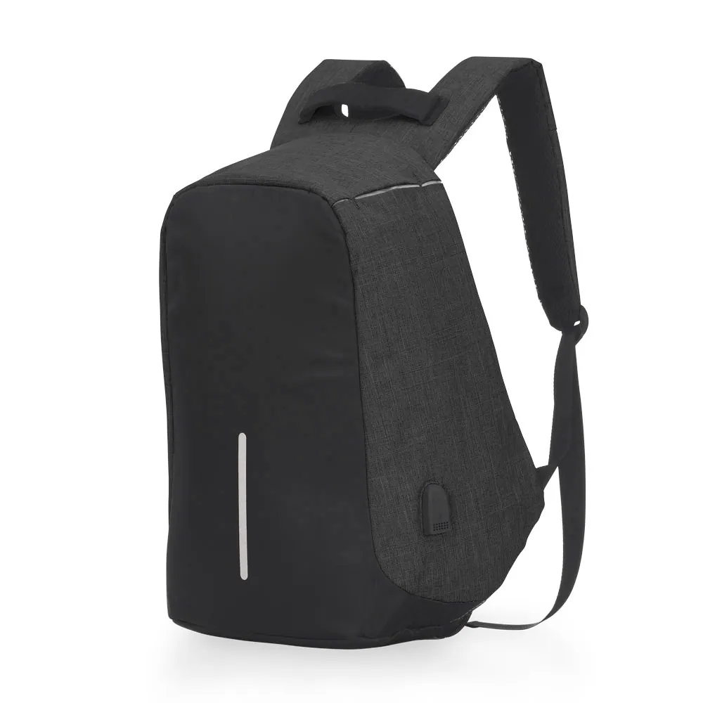 Mochila Poliéster Anti-Furto USB - Thumbnail 9