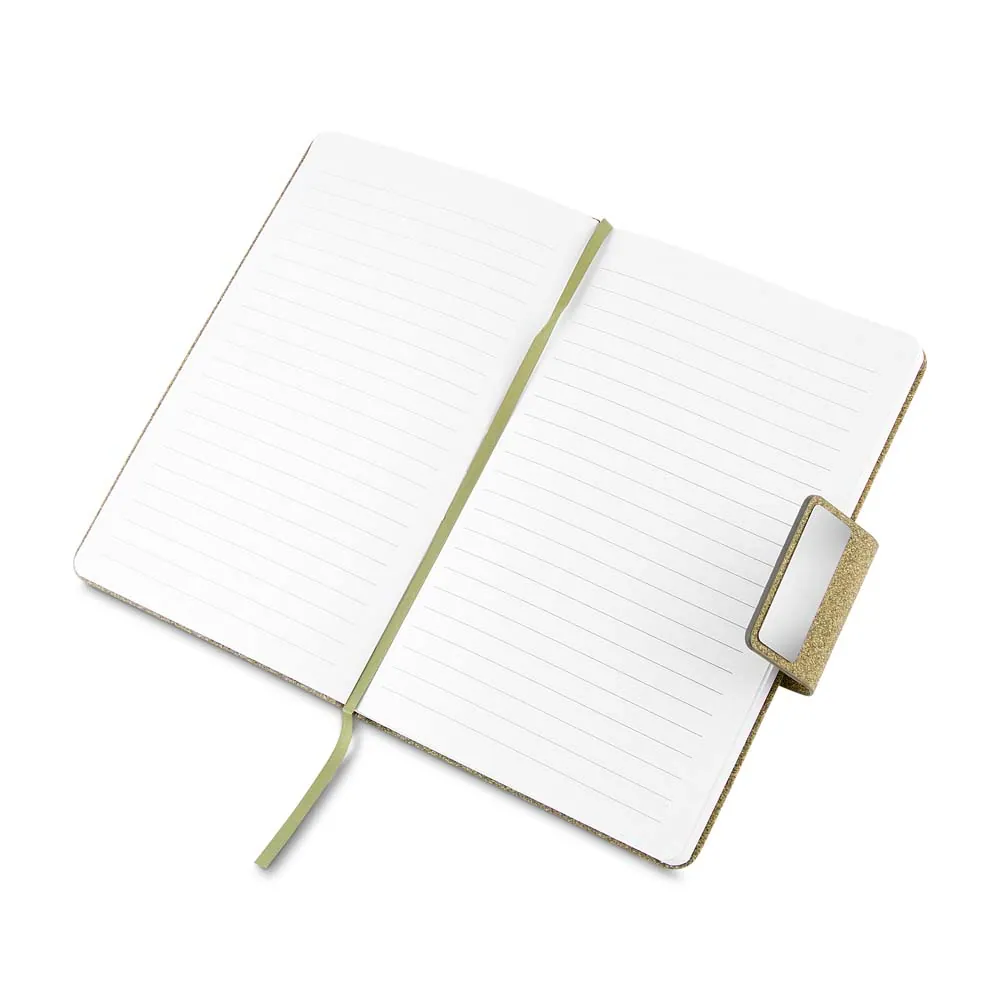 Caderno A5 em PU e fibra de café ou chá - Thumbnail 7