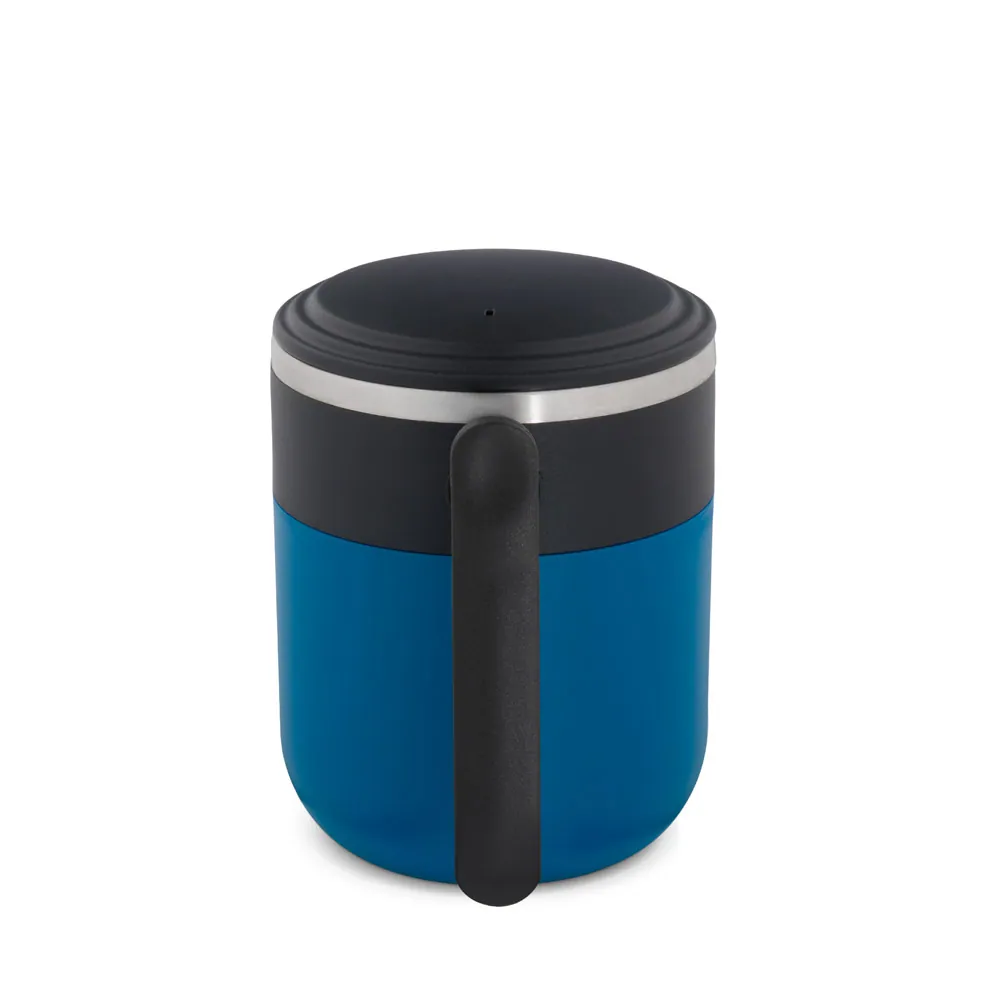 MALDINI. Caneca de viagem com parede interior em aço inox e acabamento mate 400 mL - Thumbnail 3