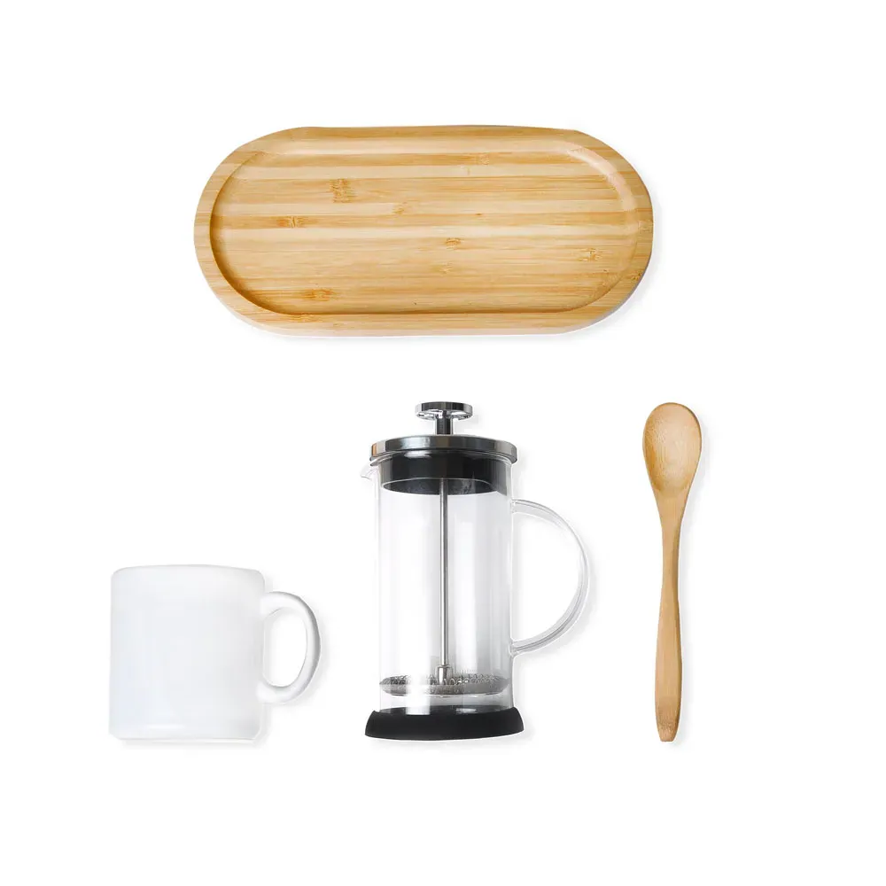 Kit Para Café Com Prensa Francesa - 4 Pçs - Thumbnail 6