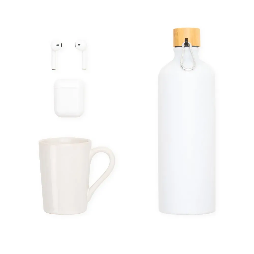 Kit Garrafa, Caneca E Fone Bluetooth - 3 Pçs - Thumbnail 3