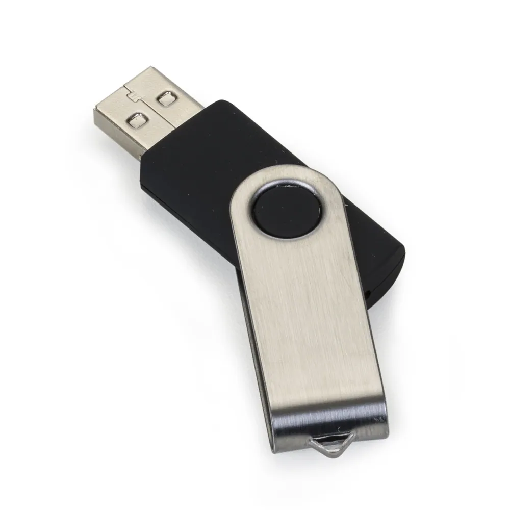 Pen Drive Giratório Metálico 4GB/8GB/16GB/32GB - Thumbnail 3