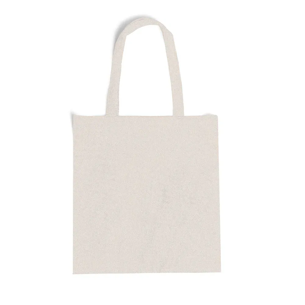 Sacola / Ecobag Em Algodão Reciclado - Natural - 38X42Cm - Thumbnail 2