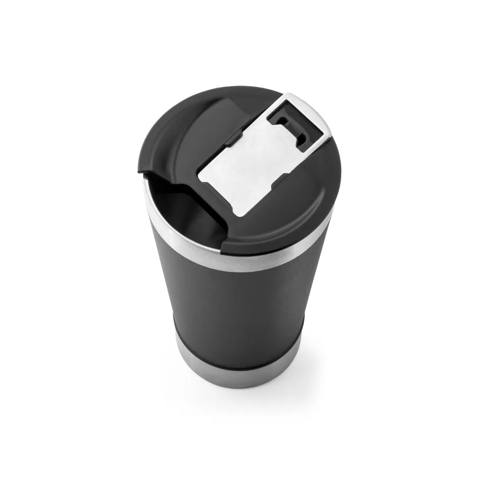 HALPERT LID. Copo de viagem em aço inox térmico, com parede dupla isolada a vácuo (630 mL) - Thumbnail 2