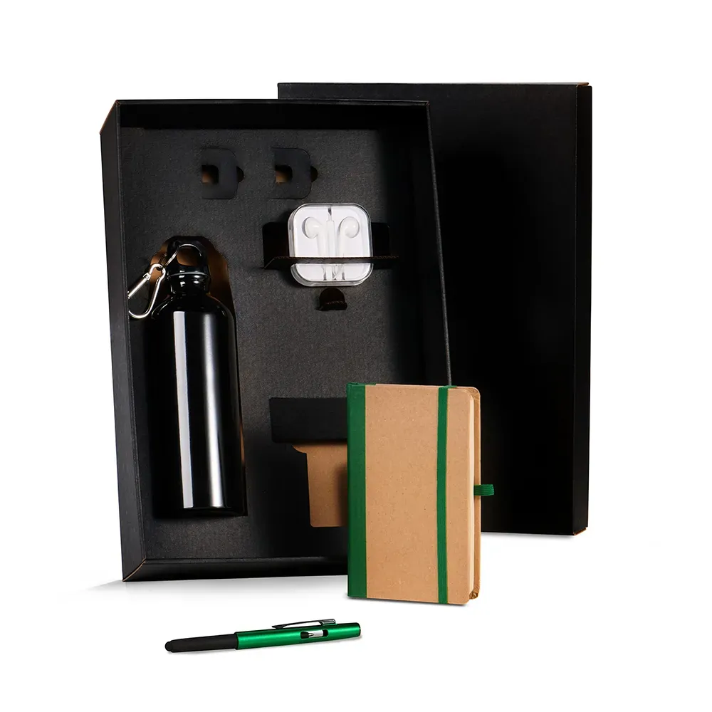 Kit Squeeze, Fone, Caderno E Caneta - Verde - 4 Pçs - Thumbnail 2