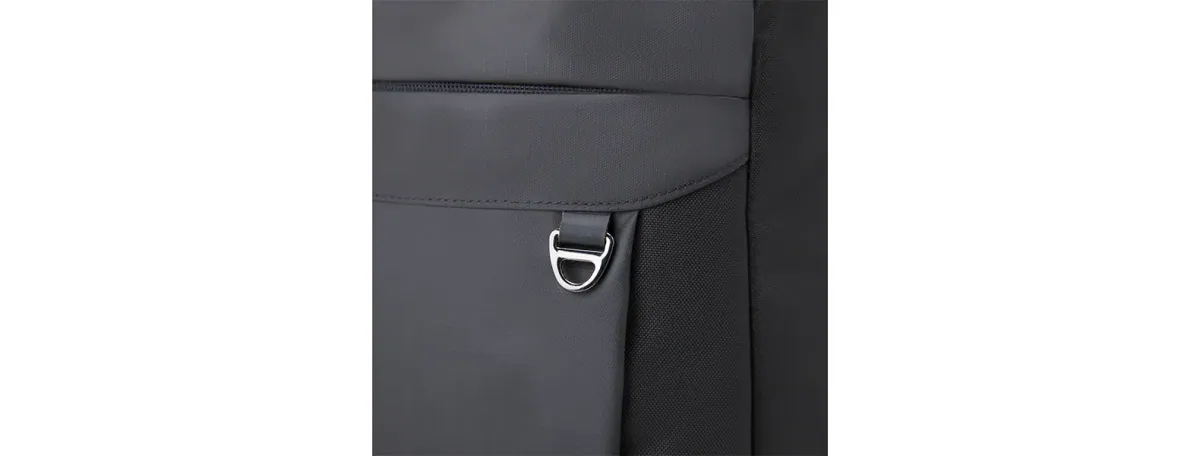 Mochila Em Polyester/Pu - Premium - 20L - Preta - Thumbnail 6