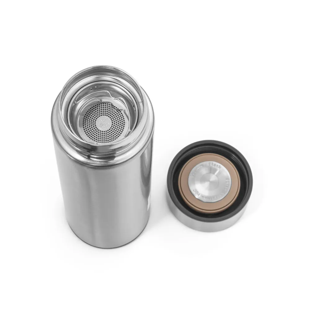 ROSSI. Garrafa térmica em aço inox de parede dupla isolada a vácuo, com termômetro digital (450 mL) - Thumbnail 7